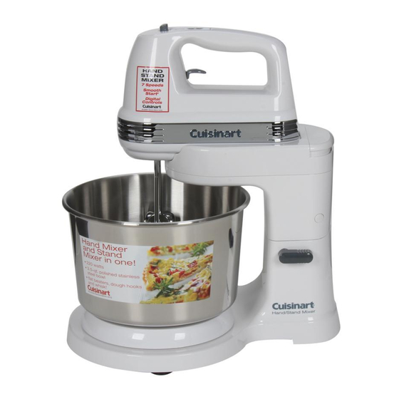Cuisinart Power Advantage HSM-70 Instruction And Recipe Booklet