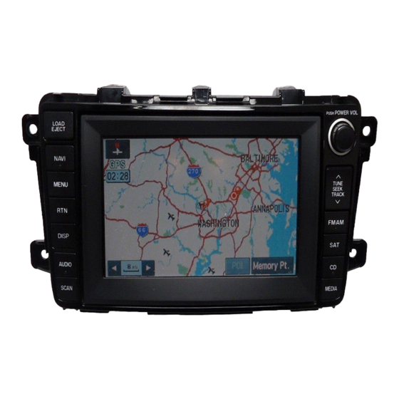 Mazda GPS Navigation Quick Start Manual
