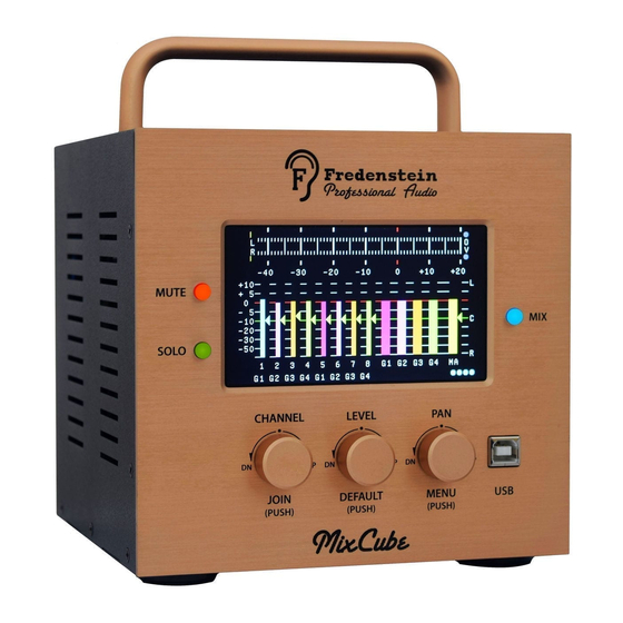 Fredenstein MixCube Operating Manual
