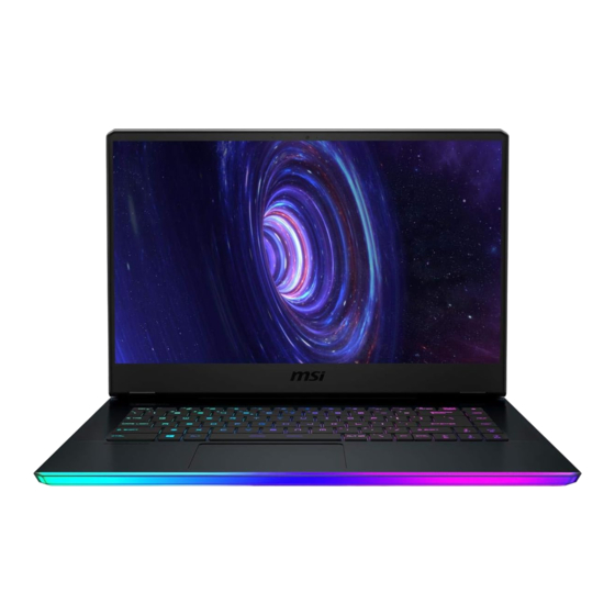 MSI Gaming GE66 User Manual