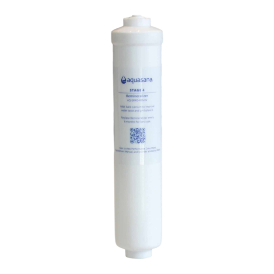 Aquasana SmartFlow AQ-SFRO-REMIN Owner's Manual