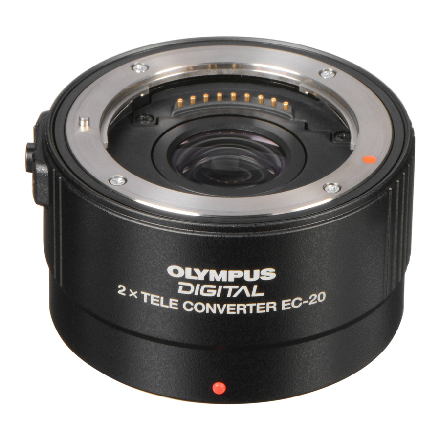 Olympus ZUIKO DIGITAL EC-20 Instructions Manual
