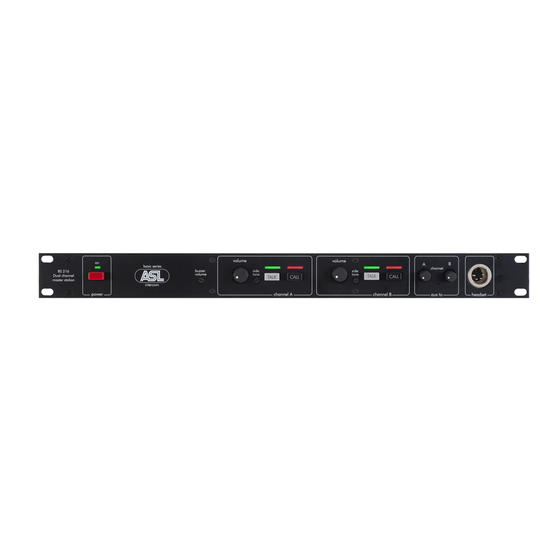 ASL INTERCOM BS 216 User Manual