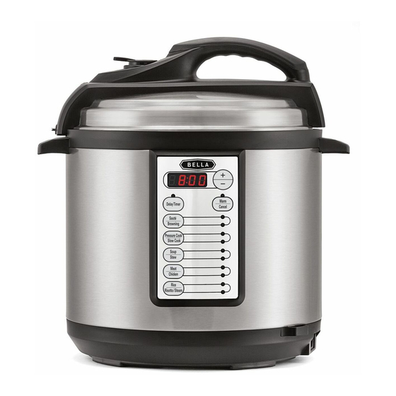 BELLA 6 LITRE PRESSURE COOKER INSTRUCTION MANUAL Pdf Download | ManualsLib