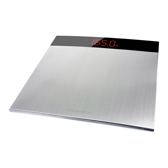 Medisana XL Personal Scale PS 460 Manuals
