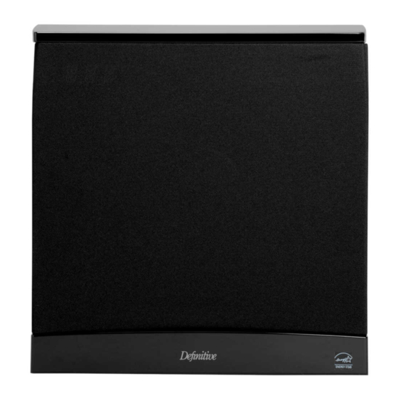 Definitive Technology SC 4000 Owner's Manual