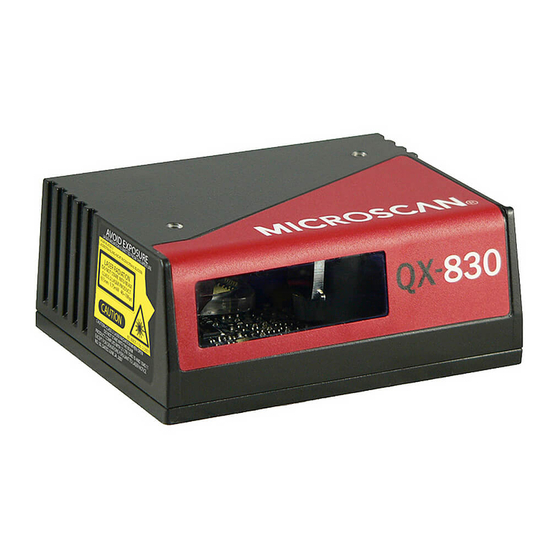 Microscan QX–830 Configuration Manual