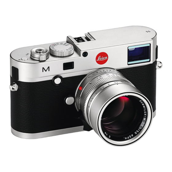 Leica M Instructions Manual