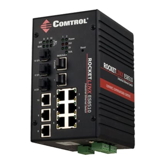 Comtrol ROCKETLINX ES8510 Quick Installation Manual
