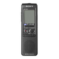 Sony ICD-P530F - Ic Recorder Operating Instructions Manual