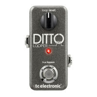 TC Electronic Ditto Quick Start Manual