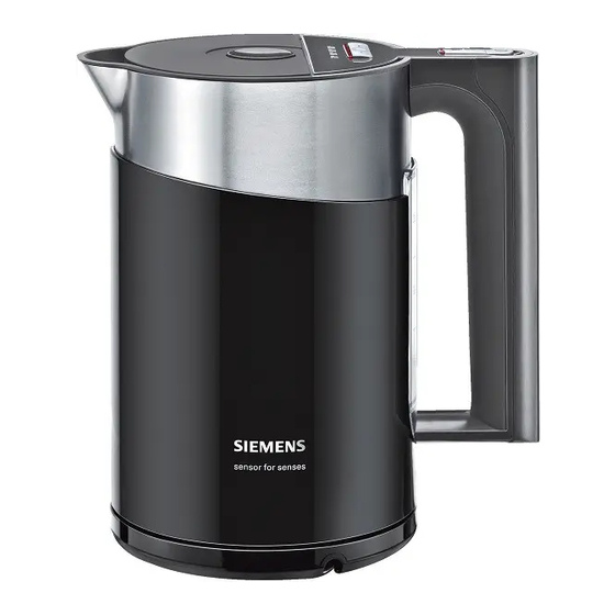 Siemens TW86103P Instruction Manual