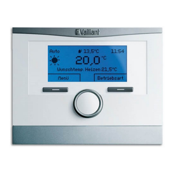 Vaillant VRC 700 Operating Instructions Manual
