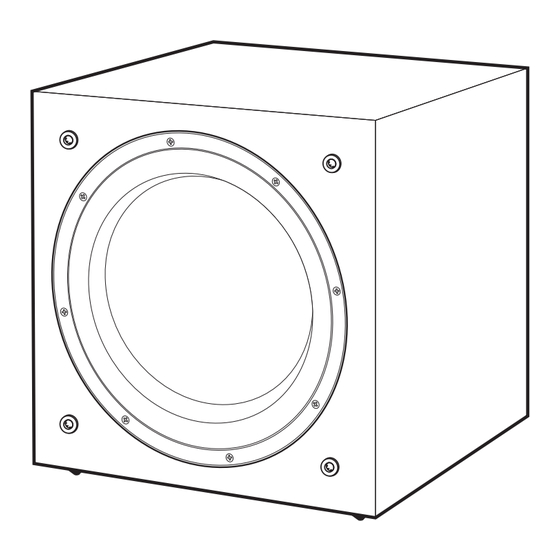 NHT CS-10 User Manual