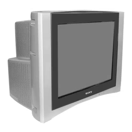 Sony FD Trinitron WEGA KV-DR29 Manuals