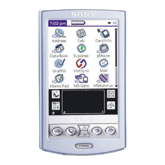 Sony CLIE PEG-N610C Manuals