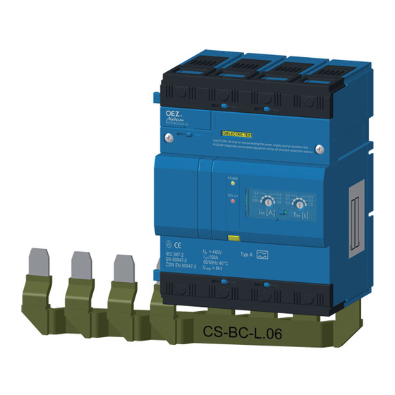 OEZ RCD-BC4-E Series Instructions For Use Manual