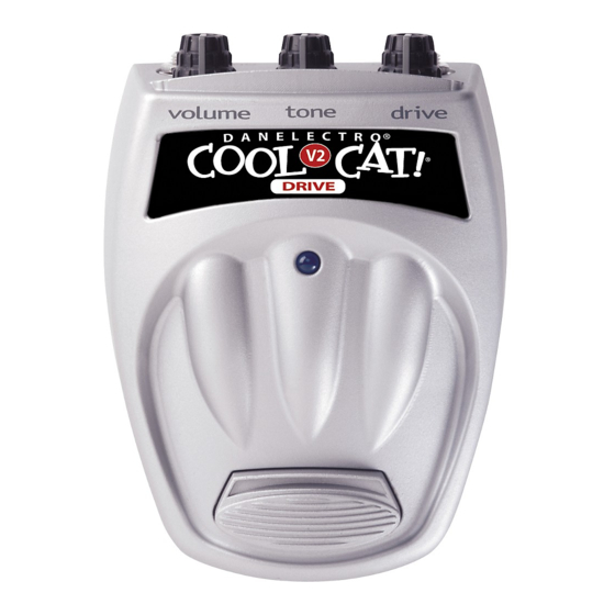 Danelectro Cool Cat V2 Drive CO-2 Instructions