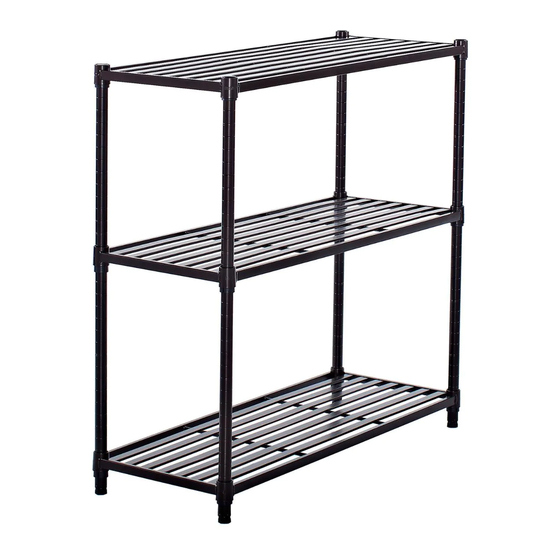 Trinity 3-Tier Slat Shelving Rack Owner's Manual