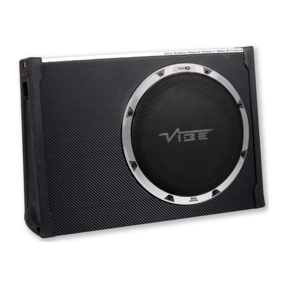 Vibe Blackair Series Owner's Manual