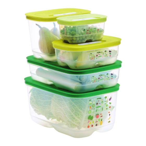 Tupperware FridgeSmart Instruction Manual