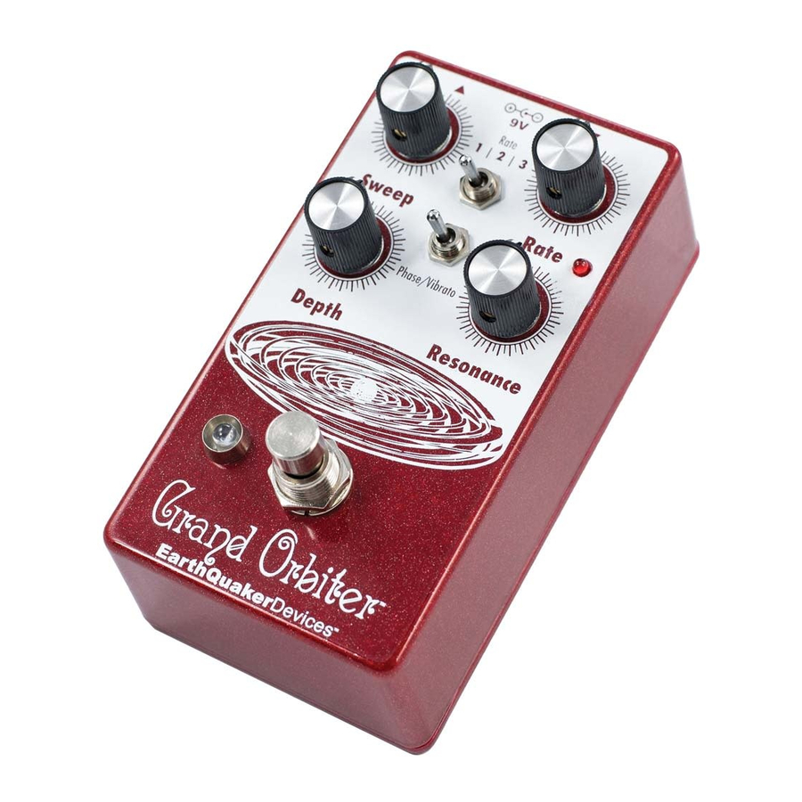 EarthQuaker Devices Grand Orbiter - Music Pedal Operation Manual