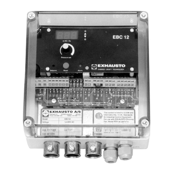 Exhausto EBC 12 Installation & Operating Manual
