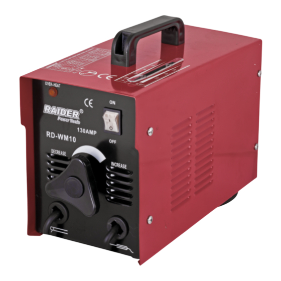 Raider RD-WM10 User Manual
