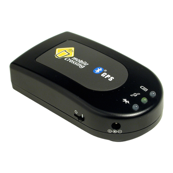 Mobile Crossing BLUETOOTH GPS User Manual
