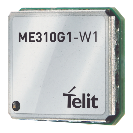 Telit Wireless Solutions ME310G1 Reference Manual