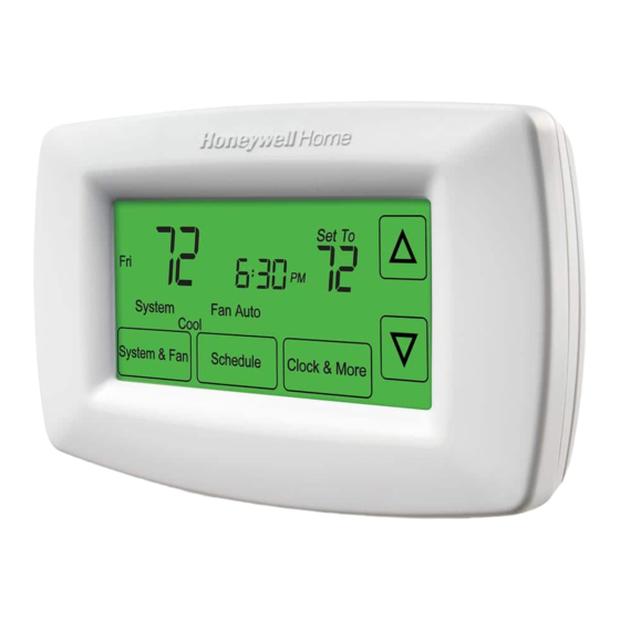 resideo Honeywell Home RTH7600 Series Owner's Manual