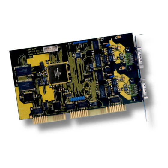 ESD CAN-ISA/331 Manuals