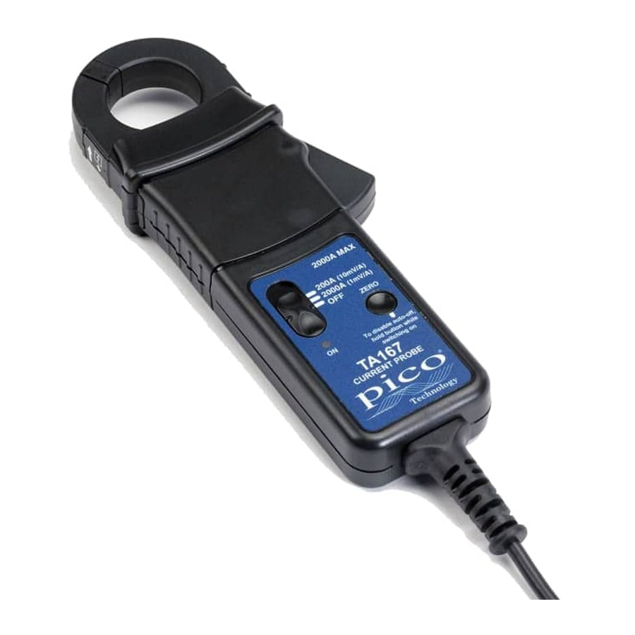 PICO TA167 - AC/DC Current Probe User Manual