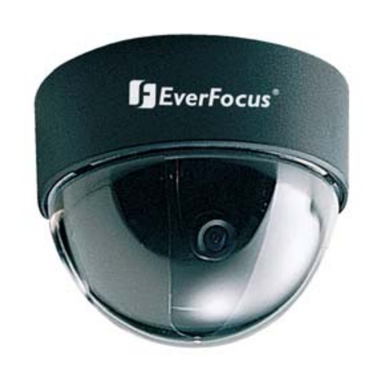EverFocus 560 TVL Color Mini Dome Camera ED350 Operation Instructions Manual