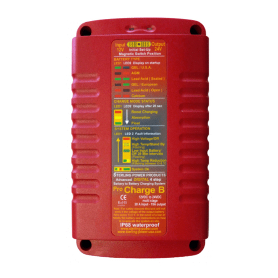 Sterling Power Products ProCharge-B IP68 Installation Instructions Manual