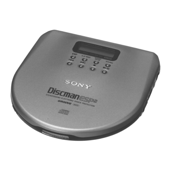 Sony D-E700 Service Manual