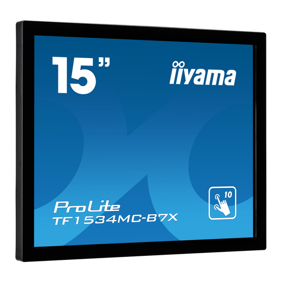 Iiyama ProLite TF1534MC User Manual