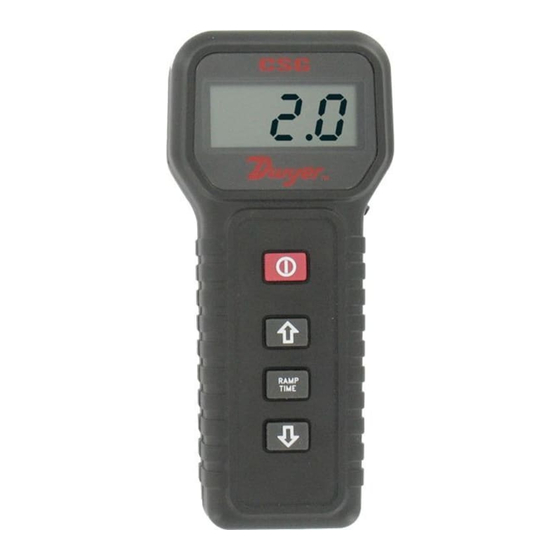Dwyer Instruments CSG User Manual
