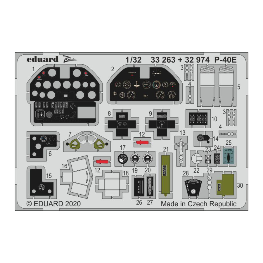 Eduard ZOOM P-40E Manual