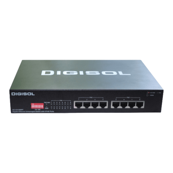 Digisol DG-GS1008PF Quick Installation Manual