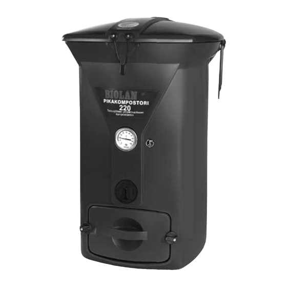 BIOLAN COMPOSTER 220 Instructions For Installation, Use And Maintenance Manual
