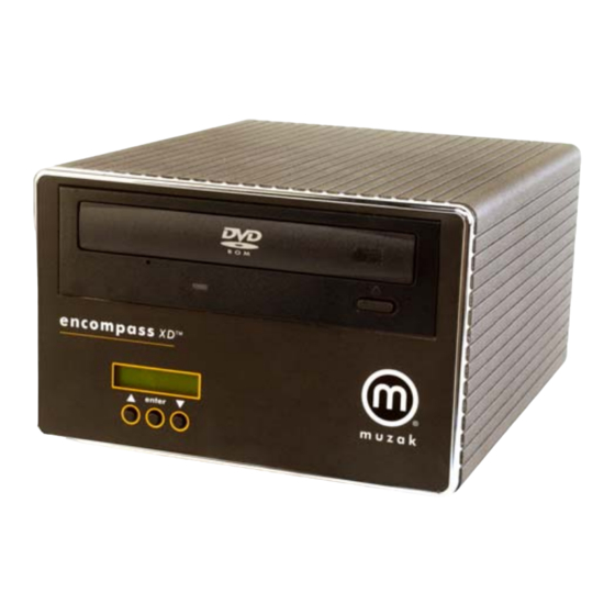 Muzak ENCOMPASS XD – Quick Start Manual