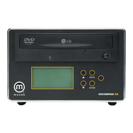 Muzak ENCOMPASS XD Quick Start Manual