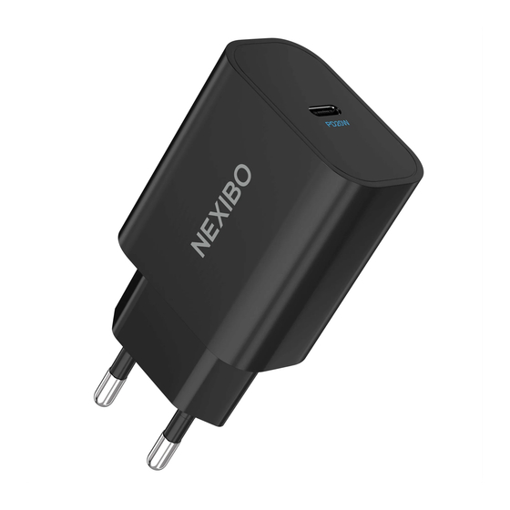 NEXIBO N-15 USB-C Fast Charger Manuals