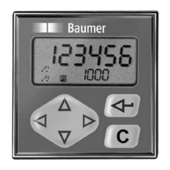 Baumer TA134 Operating Instructions Manual