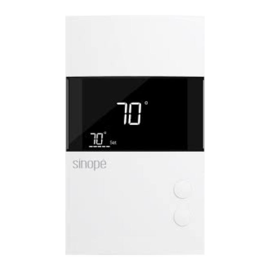 Sinope TH1500NP - Double-Pole Thermostat for Electric Heating Manual