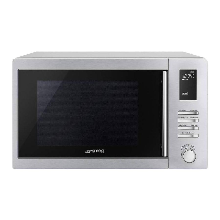 Smeg MOE25X - Countertop Microwave Manual