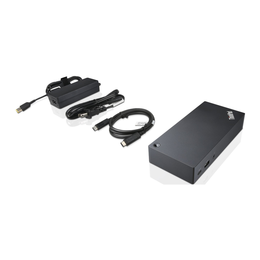 Lenovo ThinkPad Universal USB-C Dock / Smart Dock Manual