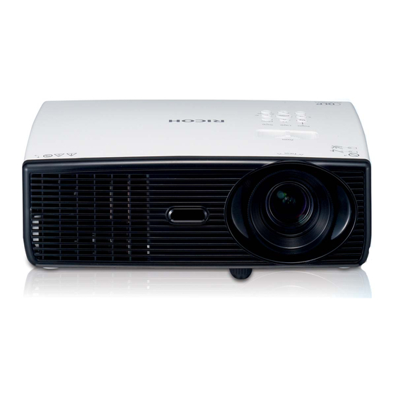 Ricoh PJ WX5140 User Manual
