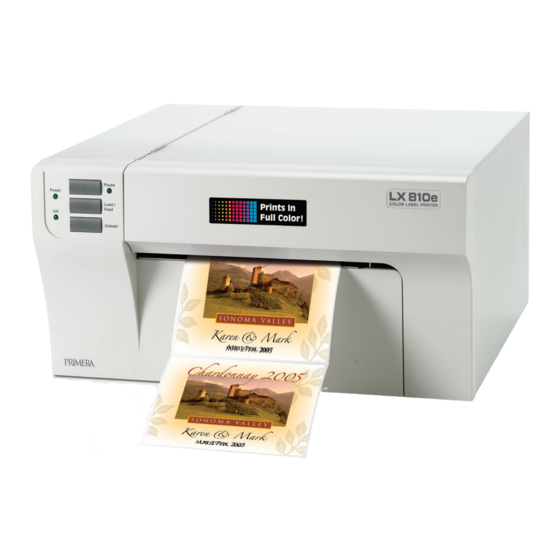 Primera LX 810e Quick Start